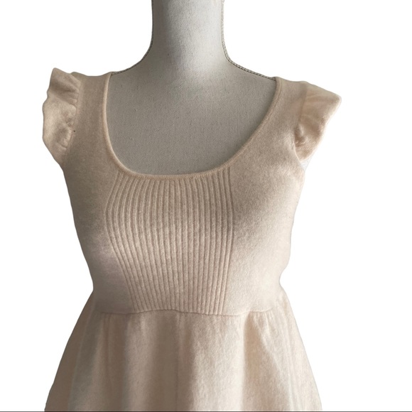 Free People - cream / flutter wool top - Picture 2 of 6